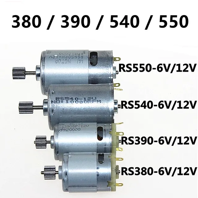 Image result for 540 electric motor vs 380