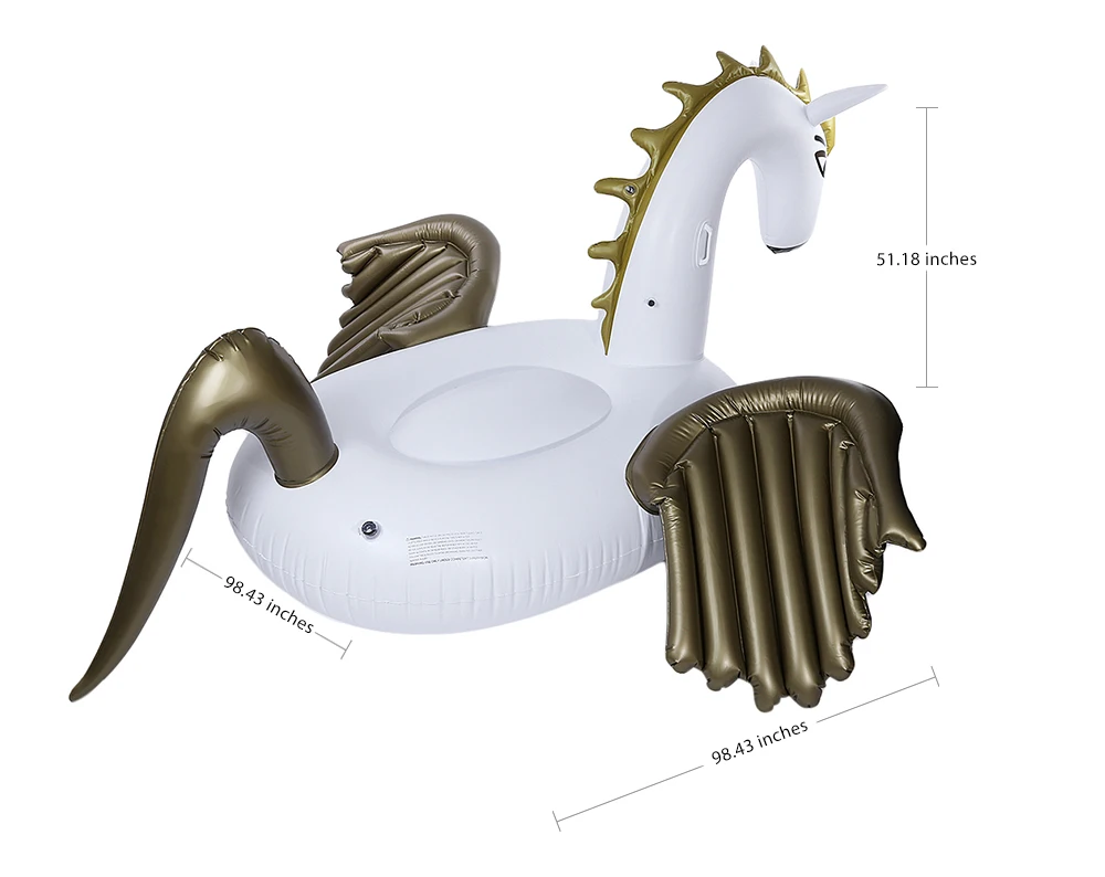 Плавательный бассейн гигантский ездовый Pegasus надувной матрас игрушка для бассейна s вода забавная игрушка для бассейна плоты надувная