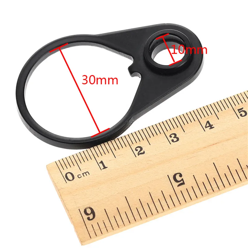 

Hunting Ambidextrous Steel QD Quick Detach One Point End Plate Loop Sling Swivels Adapter Tactical Single Ring Mounts 30mm/10mm