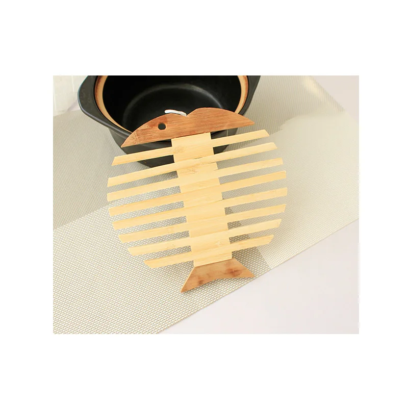 

Wholesale Customizable Natural Bamboo Coaster Minimalist style without paint Bowl mat Cup pad Teapot mat Coffee Coaster F001001