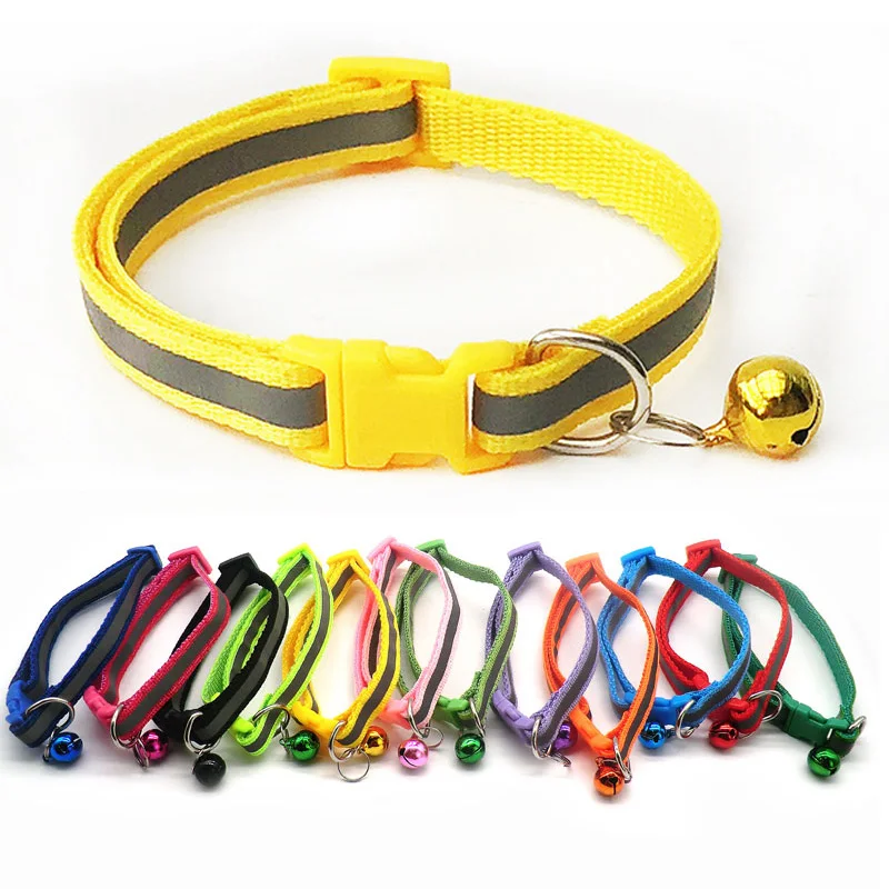 Hot Sale Adjustable 1.0 Nylon Dog Collars Pet Collars With Bells Charm