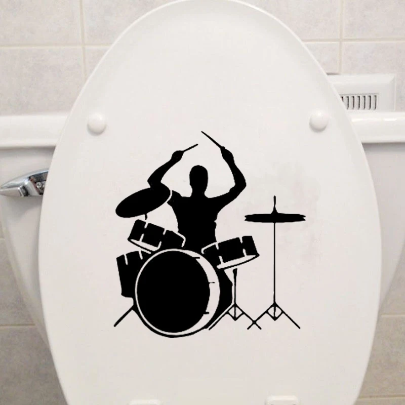 Басовый барабан звуковая музыкальная лента виниловые наклейки для туалета декоративные наклейки на стены 6WS0037
