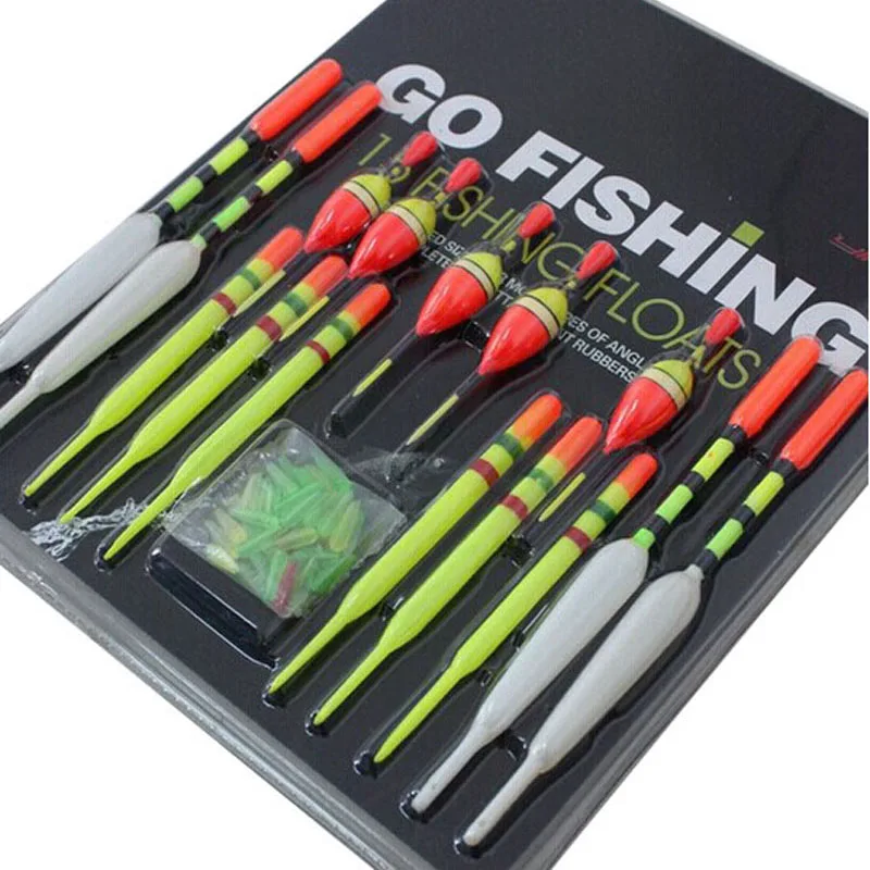 

ISHOWTIENDA Brand 15pcs Assorted Sizes Lot Fishing Lure Floats Bobbers Slip Drift Tube fishing accessories sport *20