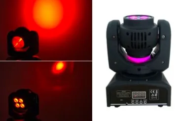

4pcs/lot, Double side 1x10W RGBW Beam + 4x10W RGBW Wash Moving head Light Quad 4in1 double side dj party flash wash spot stage