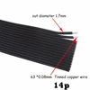 high temperature soft parallel line super soft 22AWG silicone cable 2p 4p 12p 14p Parallel line 0.3 square black electric wire ► Photo 2/6