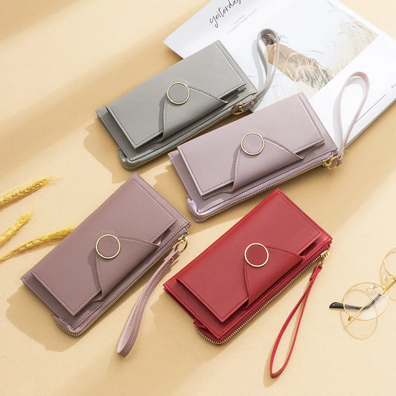 Petrichor معصمه النساء محافظ العلامة التجارية تصميم سستة محفظة طويلة هاتف محمول عملة جيب الإناث محفظة مع حامل بطاقة Petrichor معصمه النساء محافظ العلامة التجارية تصميم سستة محفظة طويلة هاتف محمول عملة جيب الإناث محفظة مع حامل بطاقة