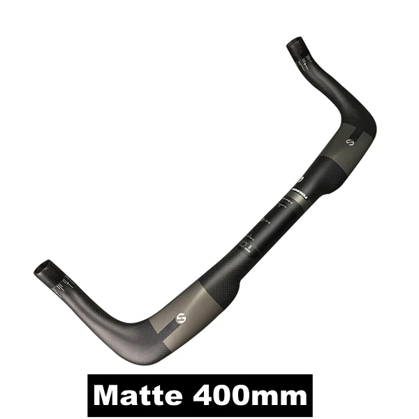 400MM Matte TOSEEK Полный труба из углеродистого волокна 3 K из углеродного волокна TT руле велосипеда руль для триатлона 31,8*400/420/440 мм рупор руль - Цвет: 400MM Matte