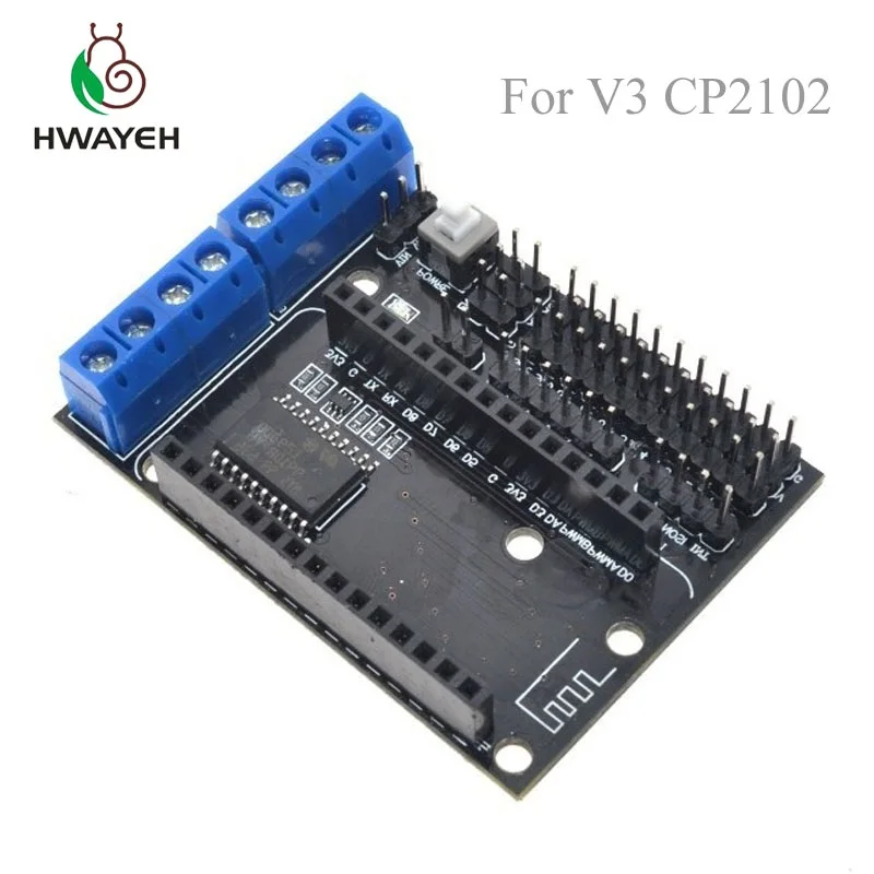 Щит для двигателя V3 CP2102 NodeMCU L293D детской модели ESP8266 esp 12E комплект самостоятельной
