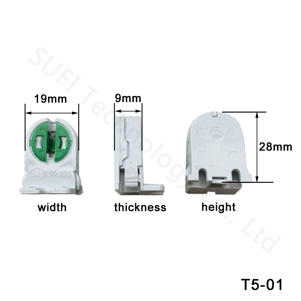 10 шт./лот T5 лампа для ног G13 флуоресцентная лампа держатель кронштейн лампа база для ног Geshan лампа панель аксессуары для освещения для T5