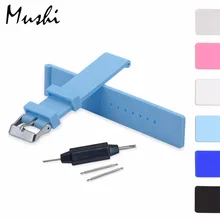 Silicone Watch Strap Diver Watch Band Rubber Wrist Watch Bracelet 12/14/16/18/20/22/24 mm with Stainless Steel Buckle Clasp leather watchband strap 12 14 16 18 19 20 22 24 mm stainless steel buckle men women replace band watch accessories