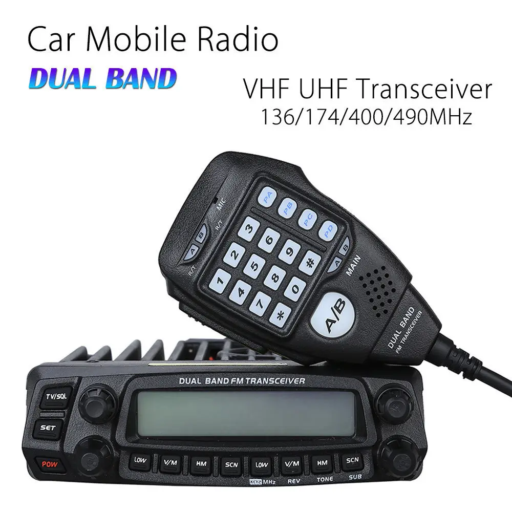 AT 588UV In Vehicle Dual Band Car Truck Mobile Radio VHF UHF FM