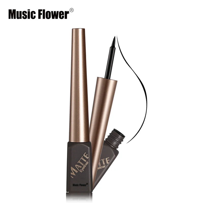 Music Flower Super Waterproof Ultra Black Liquid Eyeliner Tint Makeup Matte Smooth Natural Smudge-proof Long Lasting Eye Liner Music Flower Super Waterproof Ultra Black Liquid Eyeliner Tint Makeup Matte Smooth Natural Smudge-proof Long Lasting Eye Liner