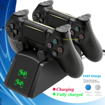 

Play Station 4 Pro Slim Gamepad Fast Charging Dock Station LED Indicator Controller Charger PS4 Accessories PS 4 Joystick Games