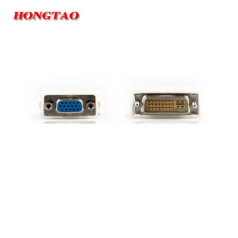 Адаптер для видеокарты с ЖК экраном 24 + 5 штырьков в HD 15 VGA SVGA AQJG белый|converter adapter|vga
