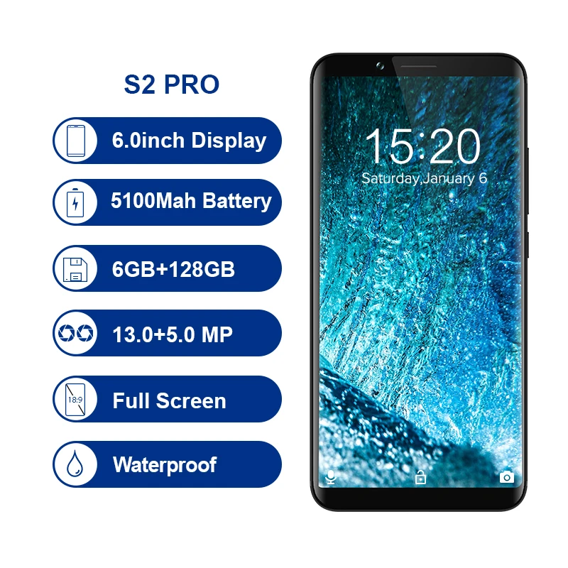UMIDIGI S2 Pro полный Экран 6 0 дюймовый смартфон 5100 мАч ГБ + 128 Helio P25 Восьмиядерный android 7 4