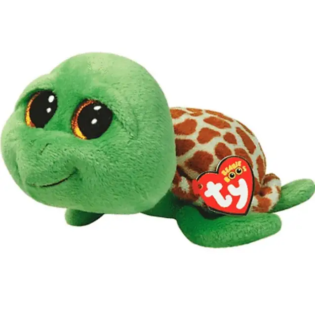 Ty Beanie Boos 9" Zippy the Green Turtle Big Glitter Green Eyes 25cm