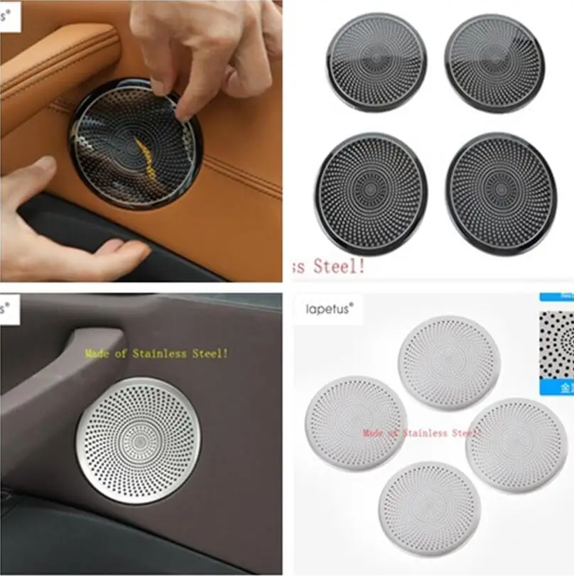 

Lapetus Accessories For BMW X3 G01 2018 2019 Side Car Door Stereo Speaker Audio Sound Loudspeaker Molding Cover Kit Trim 4 Pcs