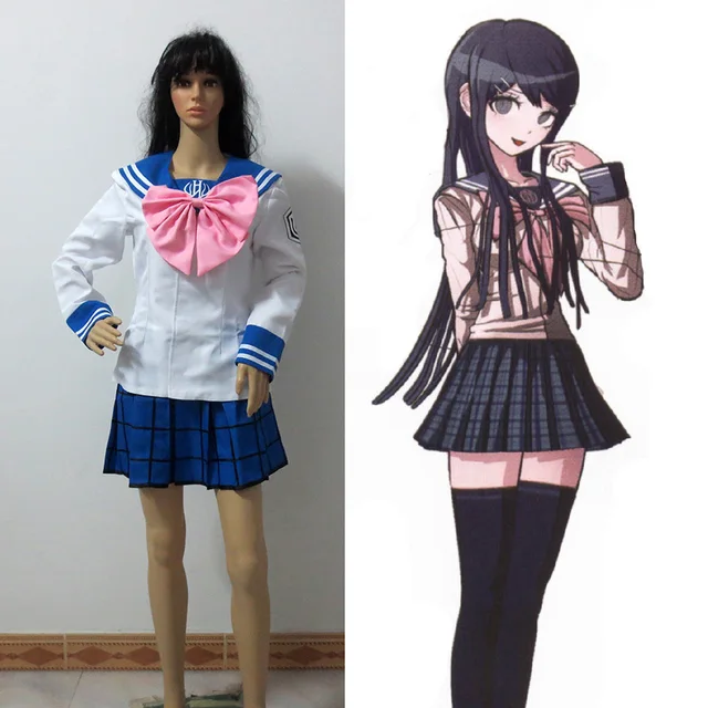 New Anime Danganronpa Dangan Ronpa Sayaka Maizono Woman Cosplay Costume 