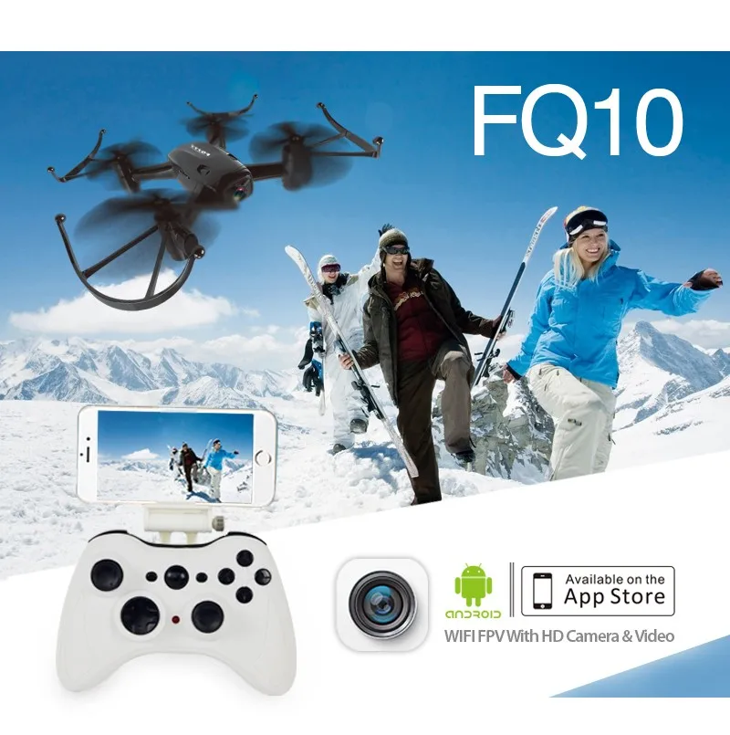 FQ777 FQ10 Wi Fi Дрон с камерой 720P RTF 6 осевой гироскоп RC Квадрокоптер 2 4 ГГц мини