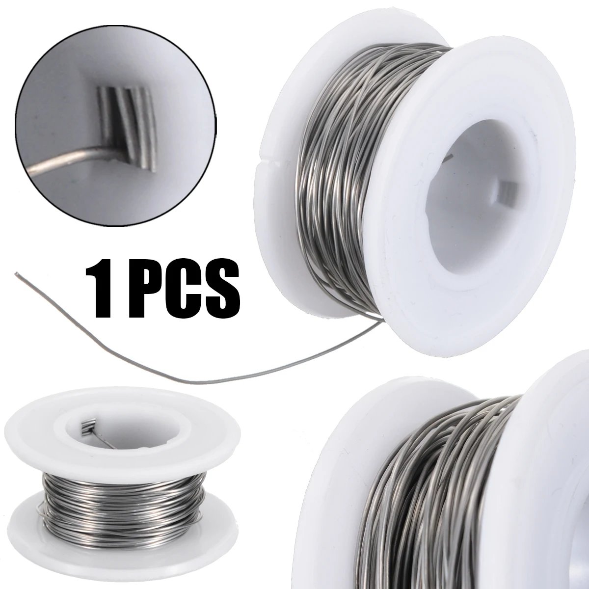 

1 Roll 0.5mm Diam Cr20Ni80 Heating Wire 10M Nichrome Wire Practical Resistance Wires Industry Accessories for Cutting Foam