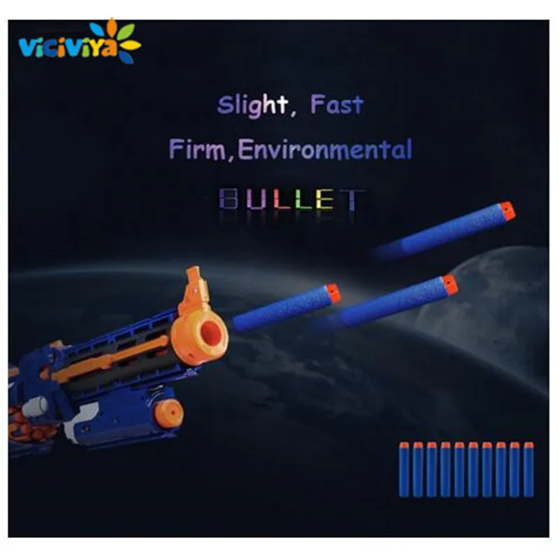 VICIVIYA 100Pcs for Nerf Soft Toy Gun Bullets Round Head Air Hole Foam Darts Bullet 7.2cm for N-strike Elite Series Blasters VICIVIYA 100Pcs for Nerf Soft Toy Gun Bullets Round Head Air Hole Foam Darts Bullet 7.2cm for N-strike Elite Series Blasters