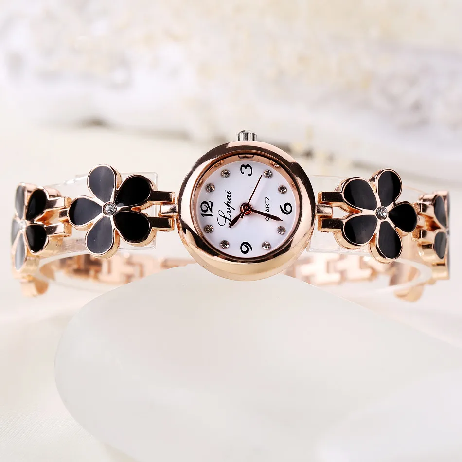 LVPAI, роскошные брендовые модные женские часы со стразами, новинка, цветочный ремешок, де люкс, Montres Femmes, браслет, часы, relogio feminino