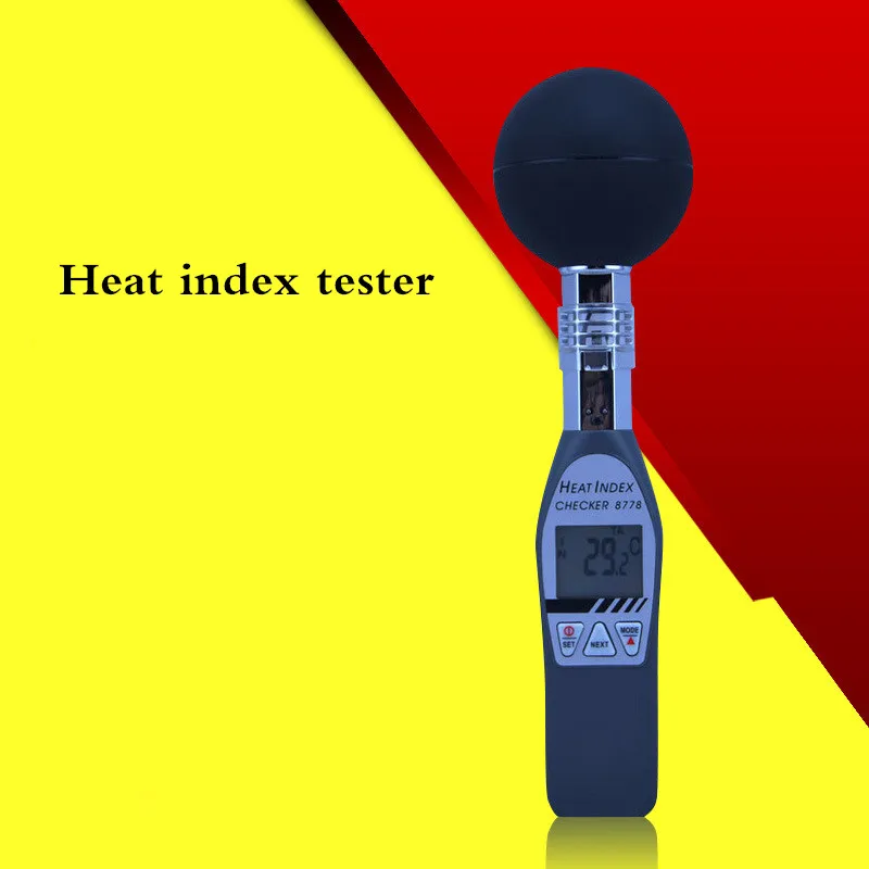 AZ8778 Digital Handheld Black ball thermometer hygrometer meter Heat
