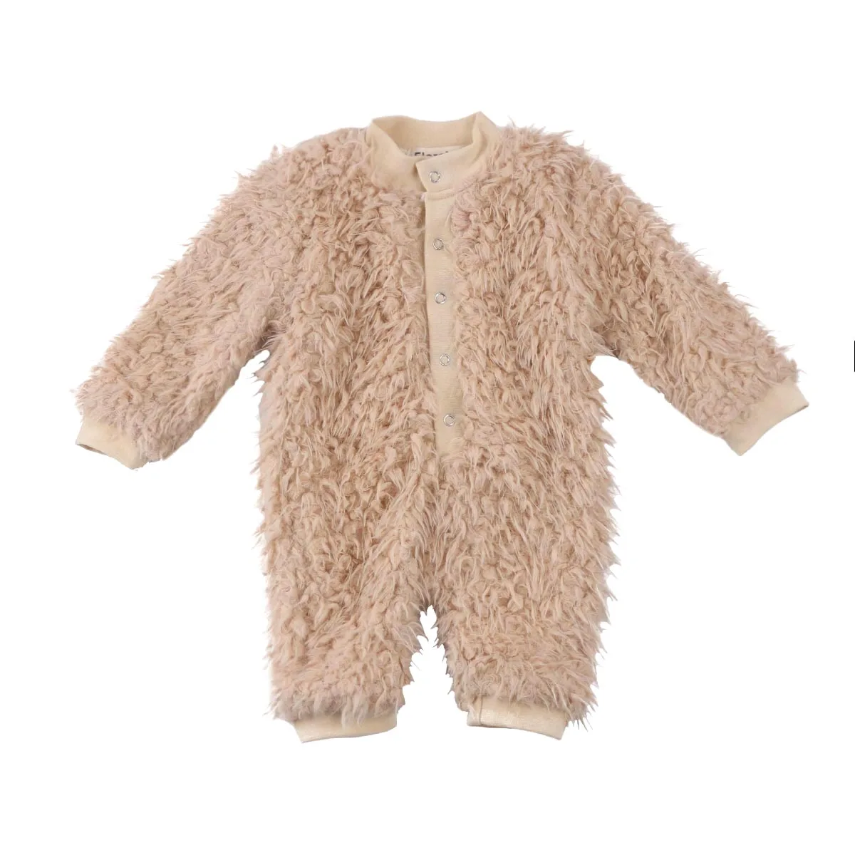 

2017 Baby Boy Girl Winter Warm Plush Clothes Thick Fleece Romper Button Cute Jumpsuit Clothes Cosplay Outfit