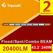 high power 240W 32 6inch led light bar brightness auto warning light truck led driving light