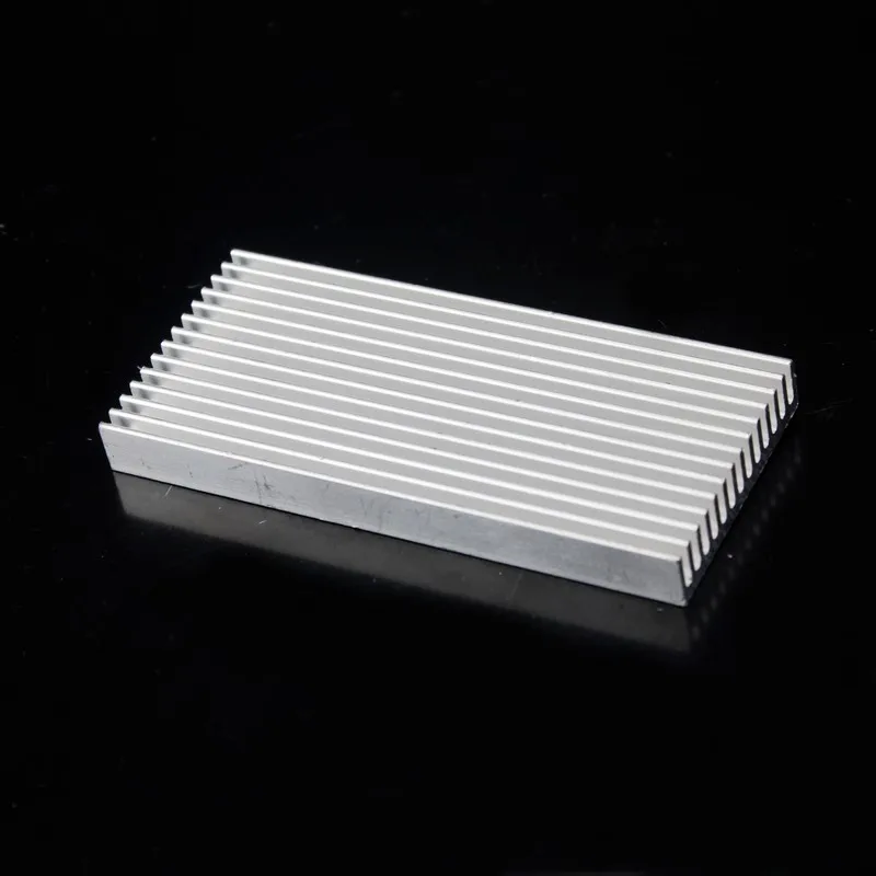 Gdstime 100pcs Aluminum Heat Sink 100x45x10mm Computer Component Heatsink 100mm x 45mm x 10mm