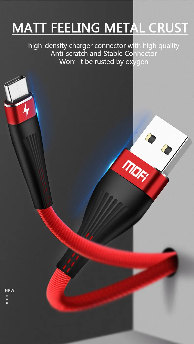 MOFi зарядный кабель Micro usb type C кабель для iPhone Быстрая зарядка USB C зарядное устройство для телефона samsung S10 S10+ Xiaomi huawei Кабо