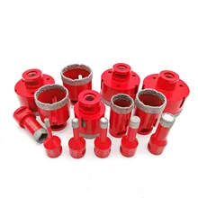 SHDIATOOL 1pc Vacuum Brazed Diamond Drilling Core Bits With M14 Connection Drill Bits 10MM Diamond Height Hole Saw diatool diameter 40mm vacuum brazed diamond drilling core bits with 10mm diamond height hole saw granite marble ceramic