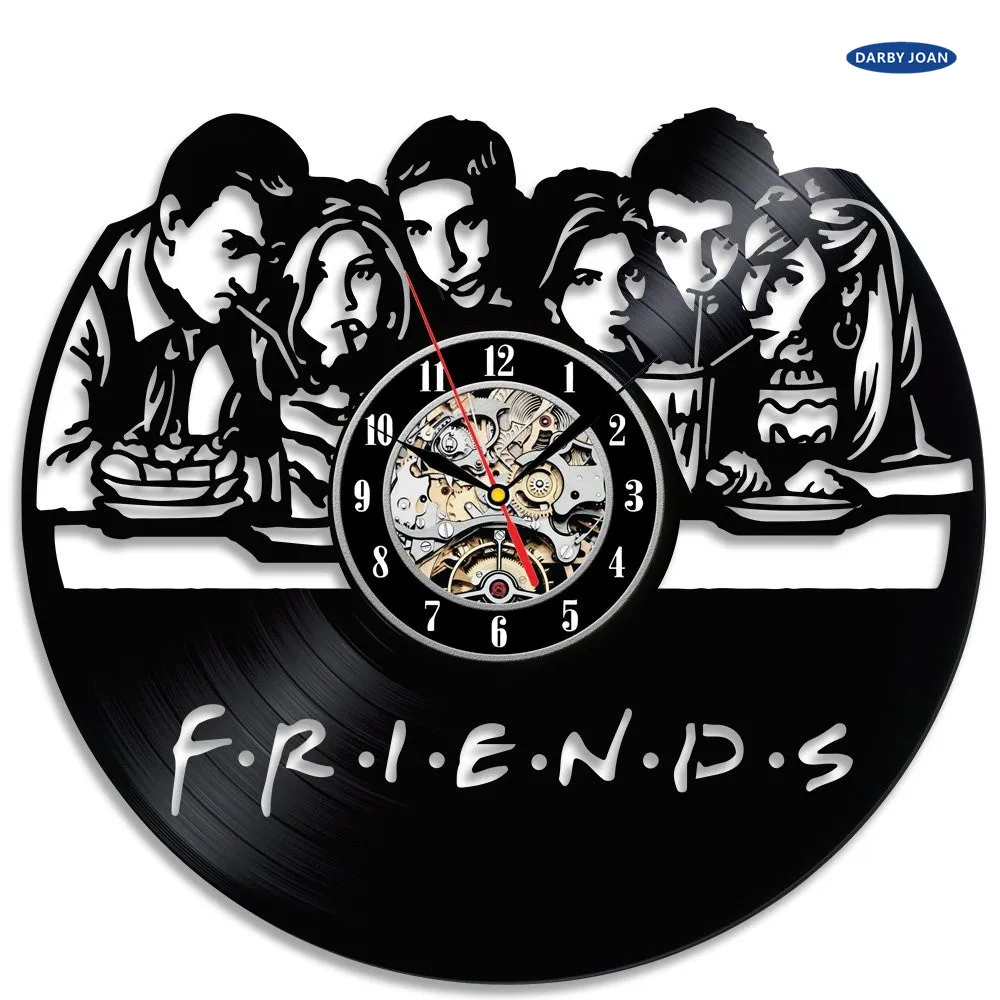 

Friends Popular TV Series Vinyl wall clock Christmas Gift reloj,wall clock saat alarm clock large duvar saati