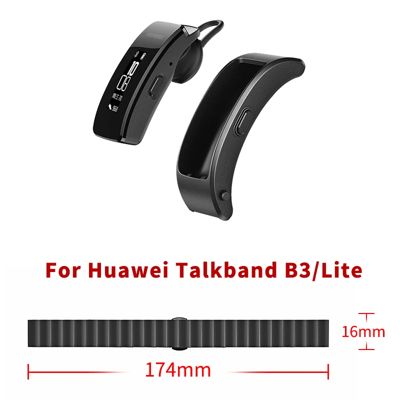 Полоса из нержавеющей стали шириной 18 мм Для HUAWEI TalkBand B3 / Lite Сменный ремешок для часов быстрый выпуск Ремешок часов Металлический браслет