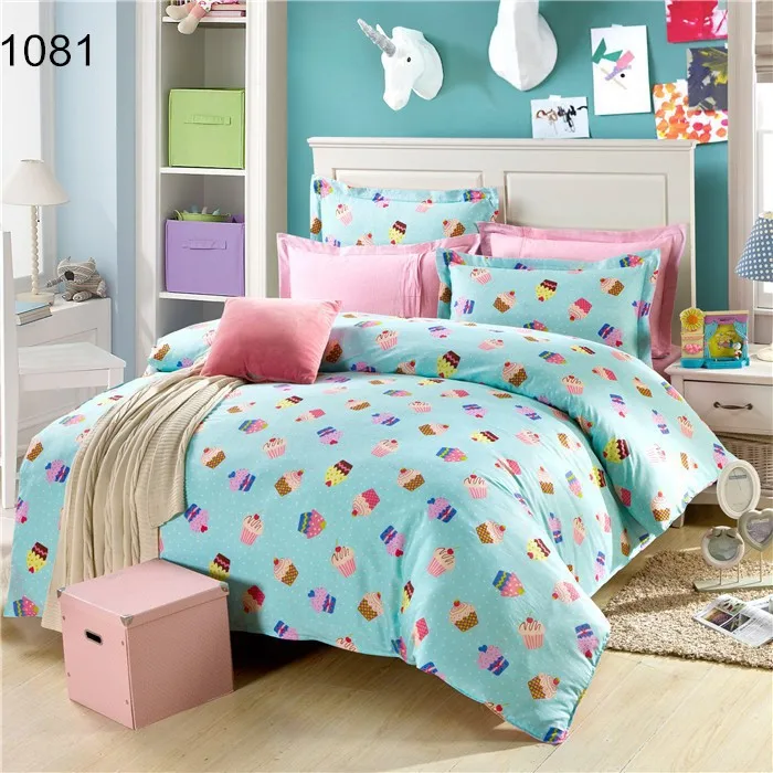 2015 Hotsell Bed Linen 3d Blanket Bedding Set Brand Blue Polka Dot
