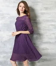 ElaCentelha Brand Women Dress Casual High Quality Solid O Neck A Line Knee Length With Sashes Dress New Women's Dresses