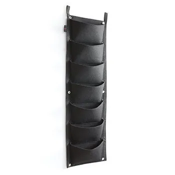

7 Pockets Wall Garden Hanging Planting Bags Vertical Outdoor Indoor Planter BDF99