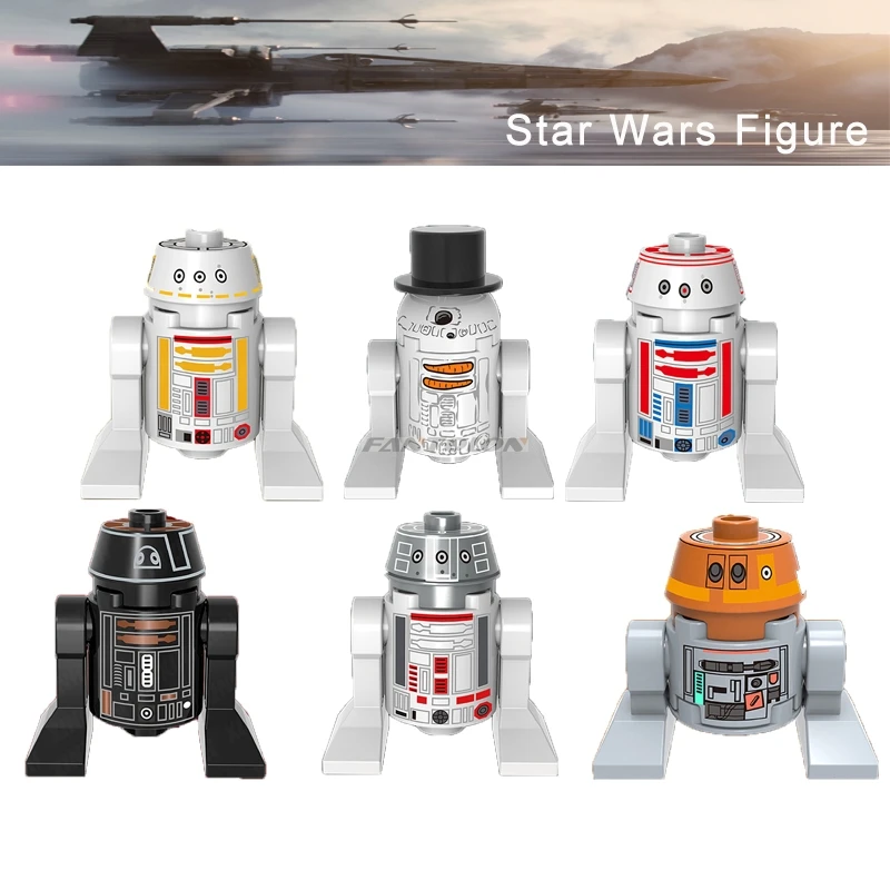 

Force Awakens Legoelys Star Wars Chopper C1-10P R5-D4 R5D4 R5-J2 R5-D8 SW424 R5-F7 Robot Starwars Building Blocks Toy Model