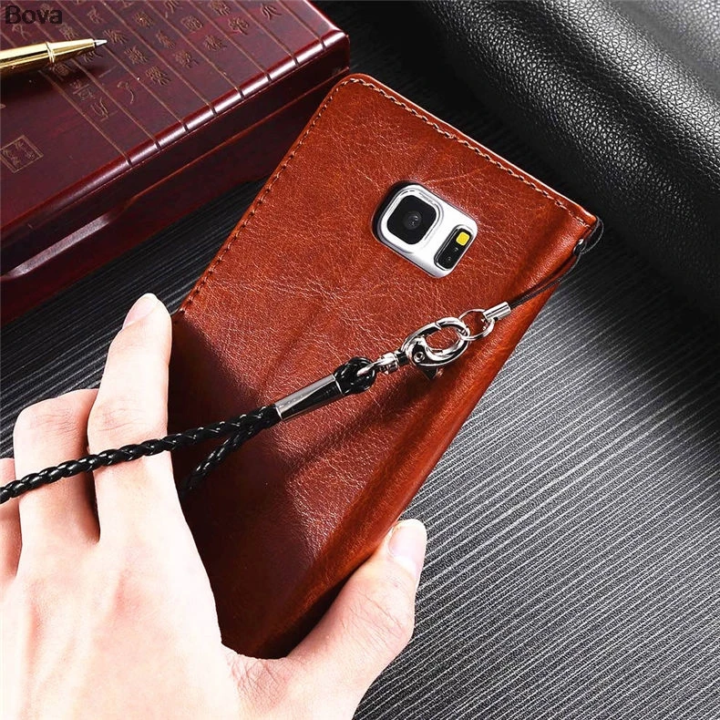 Чехол с держателем для карт Samsung Galaxy Note 5 N9200 N920F кожаный чехол из искусственной