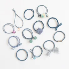 1 бутылка Новое искусство небольшой свежий резинка для волос для девочек двойной Слои бант на резиновом ремешке волос кольца ювелирные изделия G0502