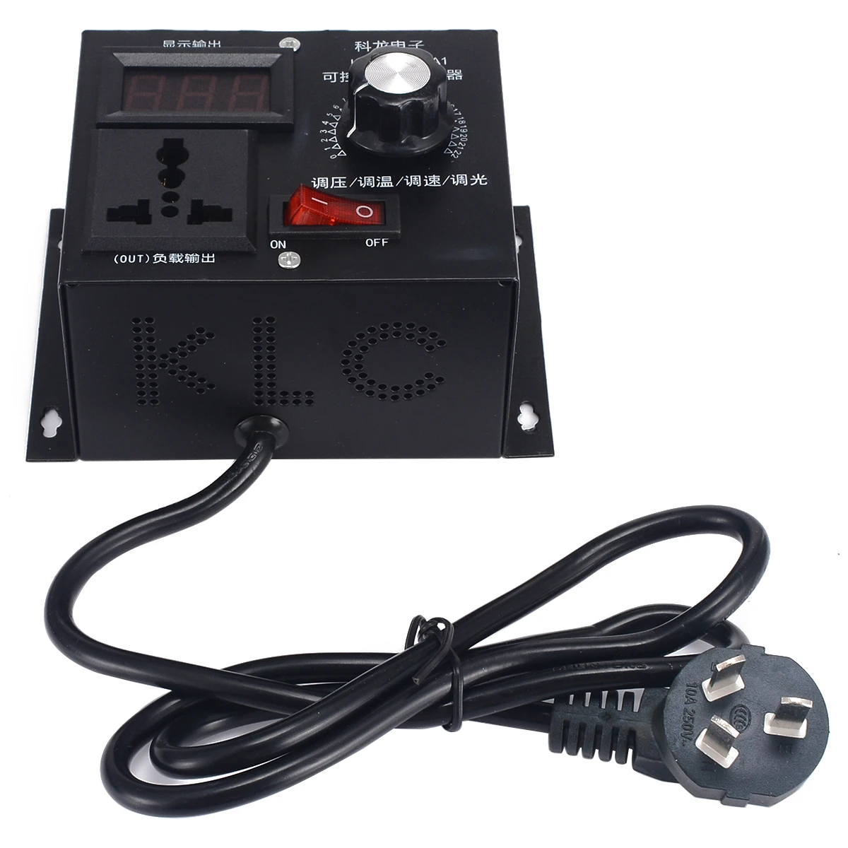 High Quality 220V 4000W Electronic Variable Voltage Controller For Fan Speed Motor Control Dimmer Voltage Regulator Adjustment