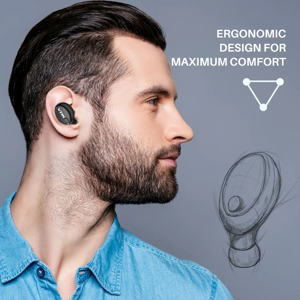 Спортивные миниатюрные Bluetooth наушники VTIN беспроводные вкладыши 4 1 портативные