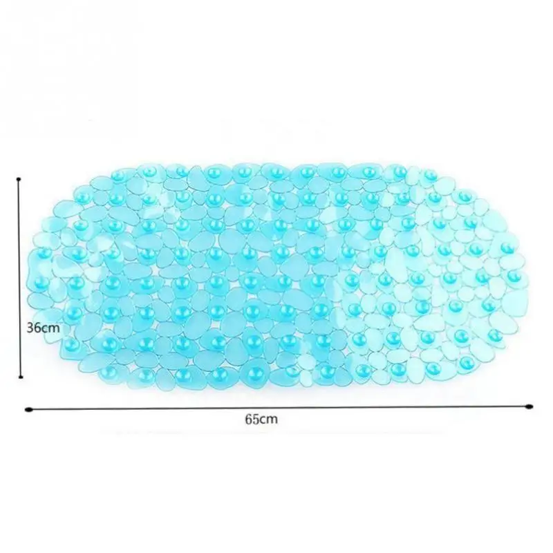 65*36 см Булыжный прозрачный ПВХ коврик с присосками коврик для ванной комнаты Противоскользящий коврик