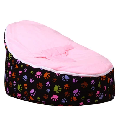 Levmoon/Кресло-мешок с принтом в виде лап, детская кровать для сна, переносное складное детское кресло, диван Zac без наполнителя - Цвет: T16