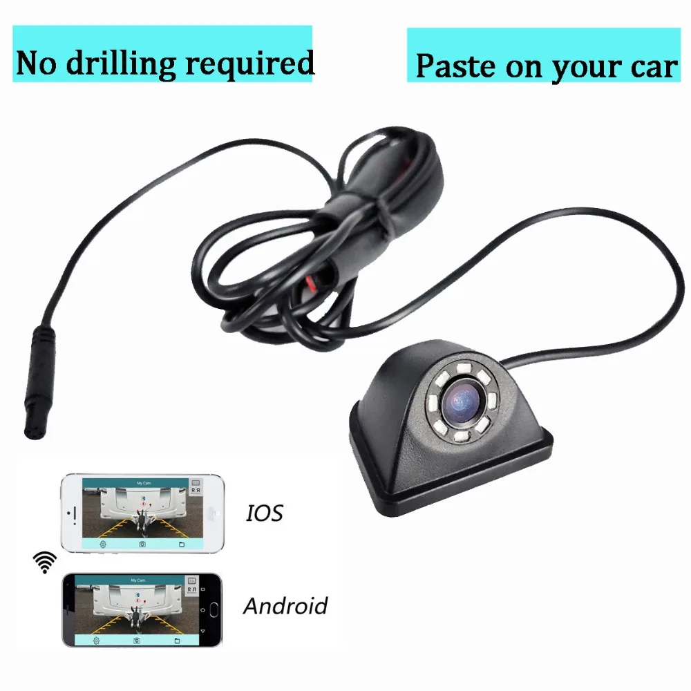 

Newest Wifi car back camera Omnidirectional camera car side view camera waterproof For IOS and Android Front view camera