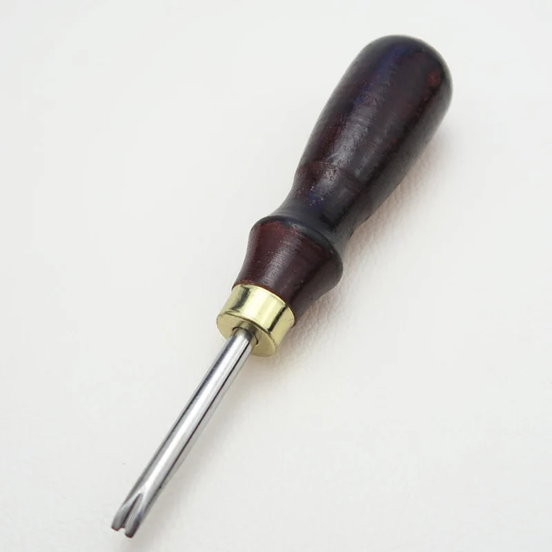 Наборы инструментов для рукоделия, швейные режущие инструменты, нож для рукоделия из кожи, 4 размера, деревянная ручка, кромка, 1 шт., инструмент для рукоделия из кожи