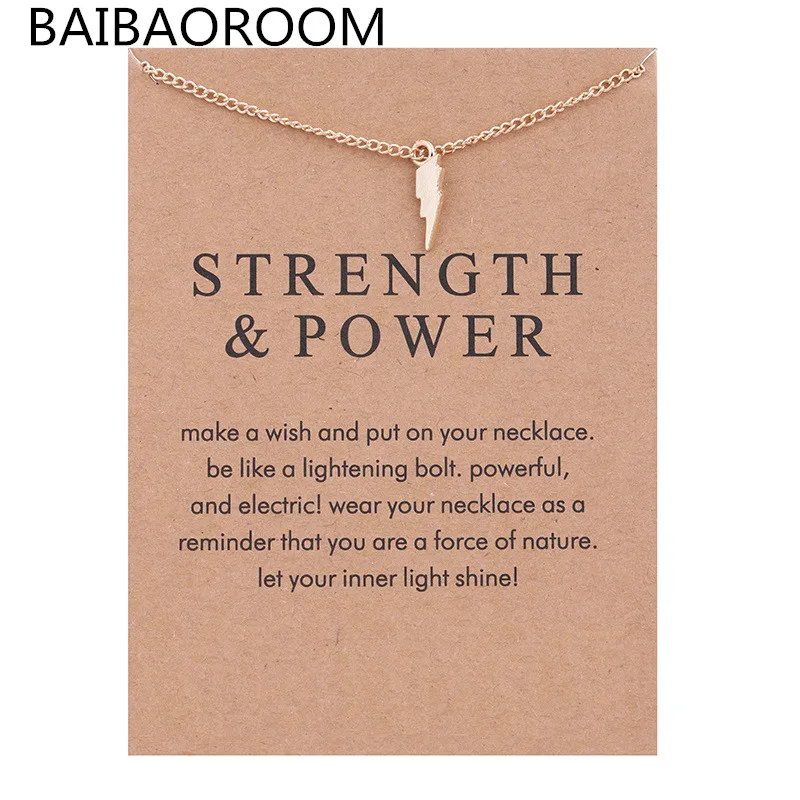 New Golden Plated Strength Power Lightning Alloy Clavicular Bones Pendant Short Chocker Necklace