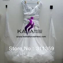 KAKA DANCE B13041, Ткань шелковая, из органзы стандартное платье для танцев танцевальное платье, вальс танцевальные соревнования платье, женщины, девушки, танцевальные платья бальные