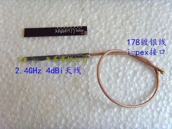 

Free Shipping! airgain n2420 high gain omni-directional antenna wifi2.4g 4 ~ 5db module 178 Silver - Plated Cable ipex head