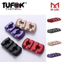TuFok Mlok Picatinny Rail Adapter SuperLow Profile M-lok 3 слота рельсовая секция ультратонкая Пикатинни Вивер рельсовая База крепление Охота